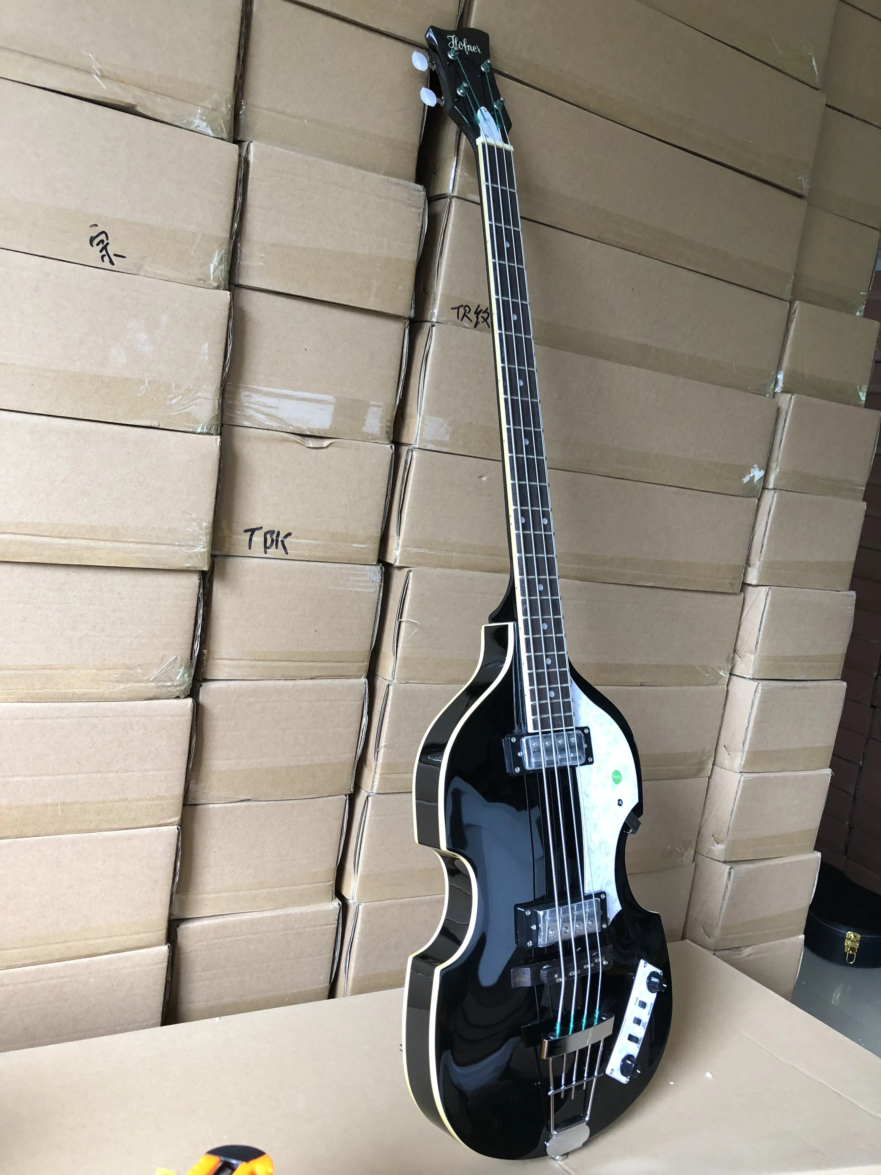 Черный Hofner скрипка бас гитара BB2 икона серии электрический Бесплатная доставка