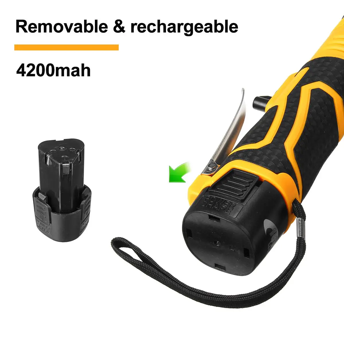 18V 4200mah Аккумуляторный Трещоточный ключ литий-ионный Электрический ключ 4200mah Максимальный крутящий момент 65 компактный размер батареи и зарядного устройства