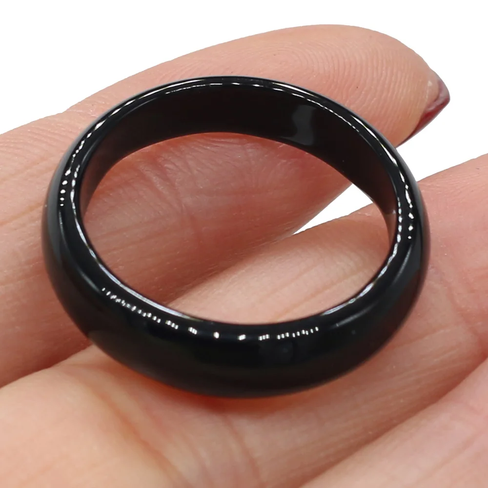 Кольца из натурального камня 2 вида моделей очаровательные ювелирные изделия