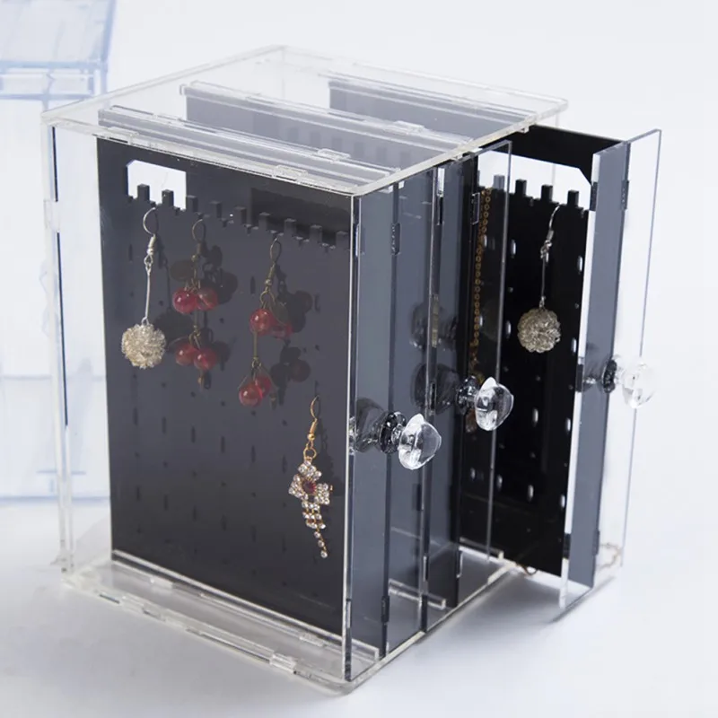 

Acrylic Wall Mounted Classic Single Boxes Jewelry Organizer Box Drawer TyEarrings Box Display Box Acrylic 2021 summer new