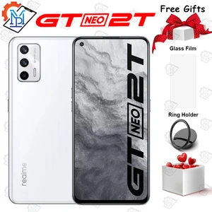 Original Realme GT Neo 2T 5G Cell Phones 6.43" Super AMOLED Dimensity
1200 Octa Core 64MP Camera 65W Flash Charging Smartphone