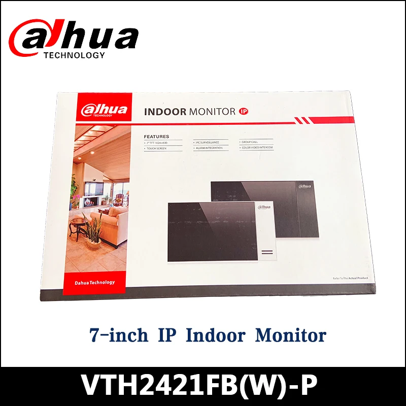 Цифровой видеодомофон Dahua 7 дюймовый TFT сенсорный экран поддержка SD карты и POE с