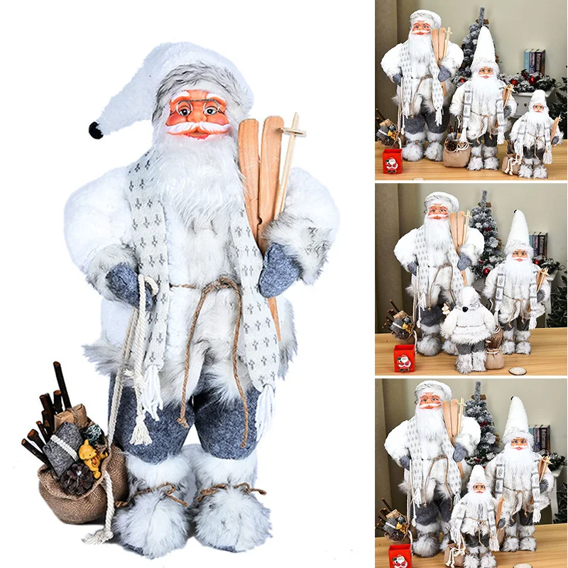 

30/45/60cm Stylish Cute Santa Claus Ornaments Children Toys Christmas Party Home Decoration L5