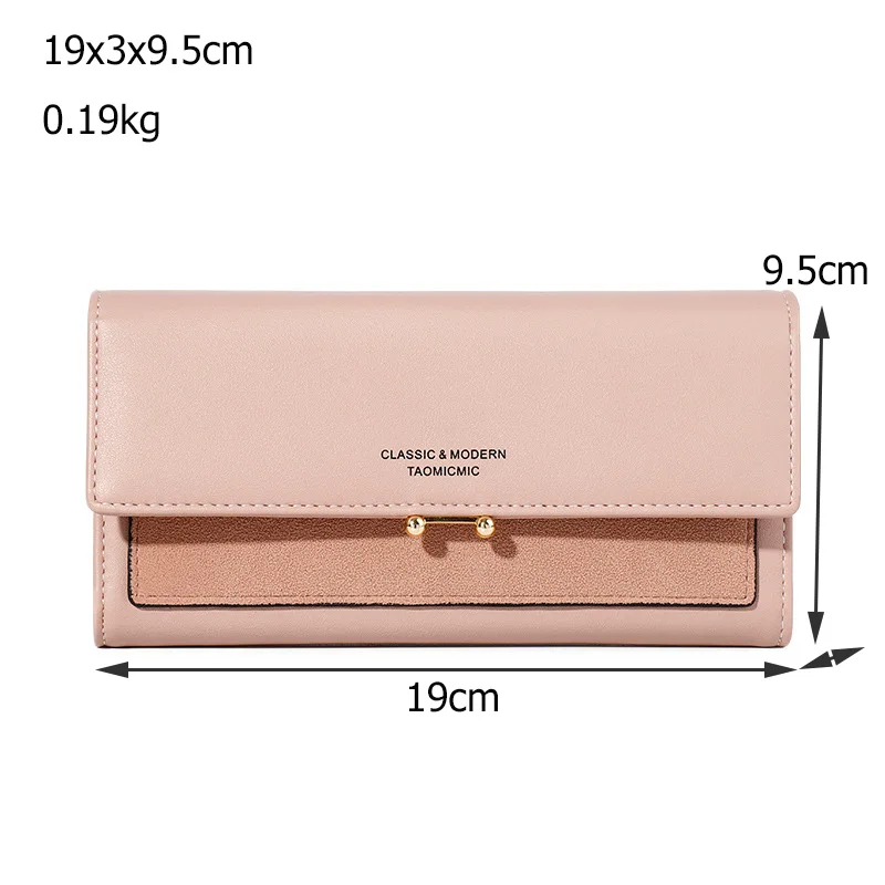 Высокое качество Rfid Длинный кошелек на молнии женские Роскошные ПУ кожаные