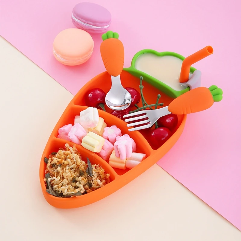 

Baby Tableware Set Children Utensil Toddler Dinnerware Infant Feeding Spoon Fork GXMB