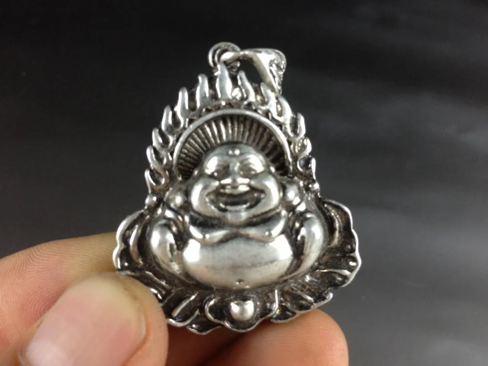 

Old Maitreya Buddha Pendant pure copper miscellaneous pendant small bronze craft collection