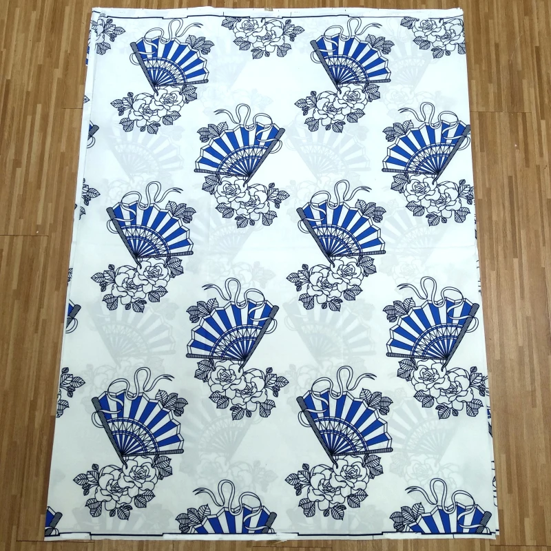 Нигерийская натуральная восковая печать белая ткань для пэчворка 100% полиэстер