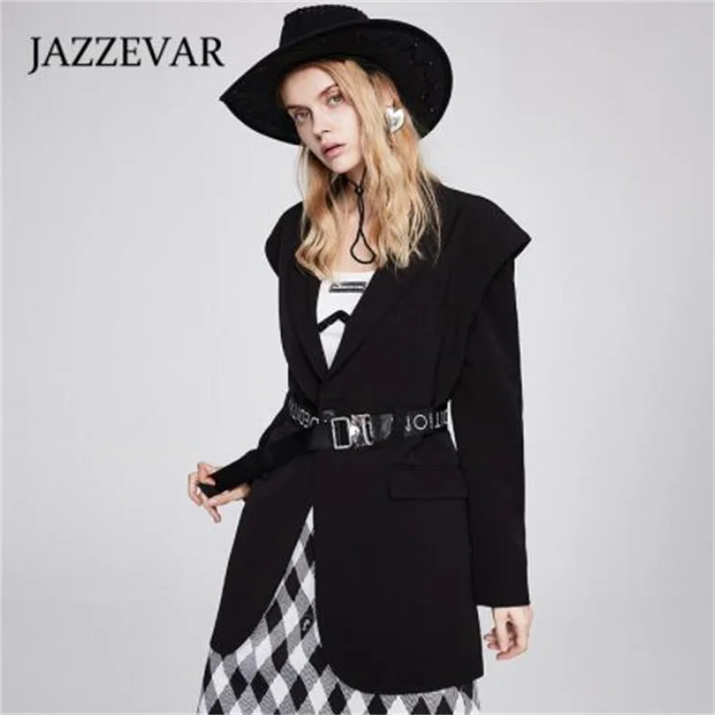 Autumn blazers womens suits new European mid-length jackets slim clothes black white khaki костюм женский chaqueta mujer casaco