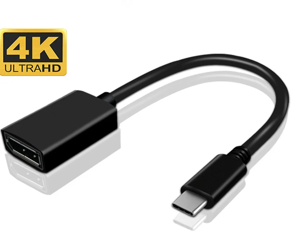 4K HD usb type C к DP адаптер USB 3 1 dp конвертер Папа мама для MacBook2016/huawei Matebook/Smasung S8|Кабели VGA|