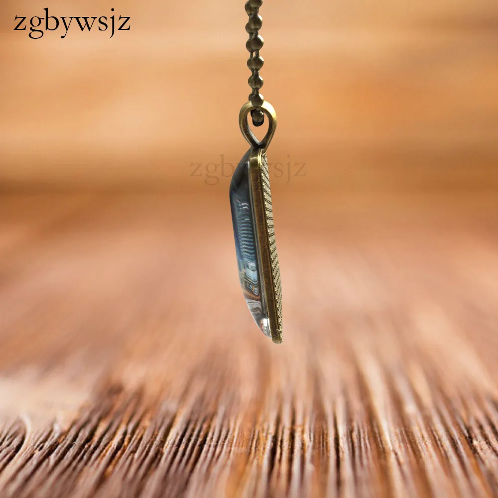 Красивый черный пантера мода стекло кабошон ожерелье из нержавеющей стали для