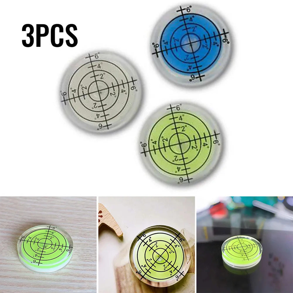 3 шт. точный круговой спиртовой уровень градусов маркировка поверхности пузырьки