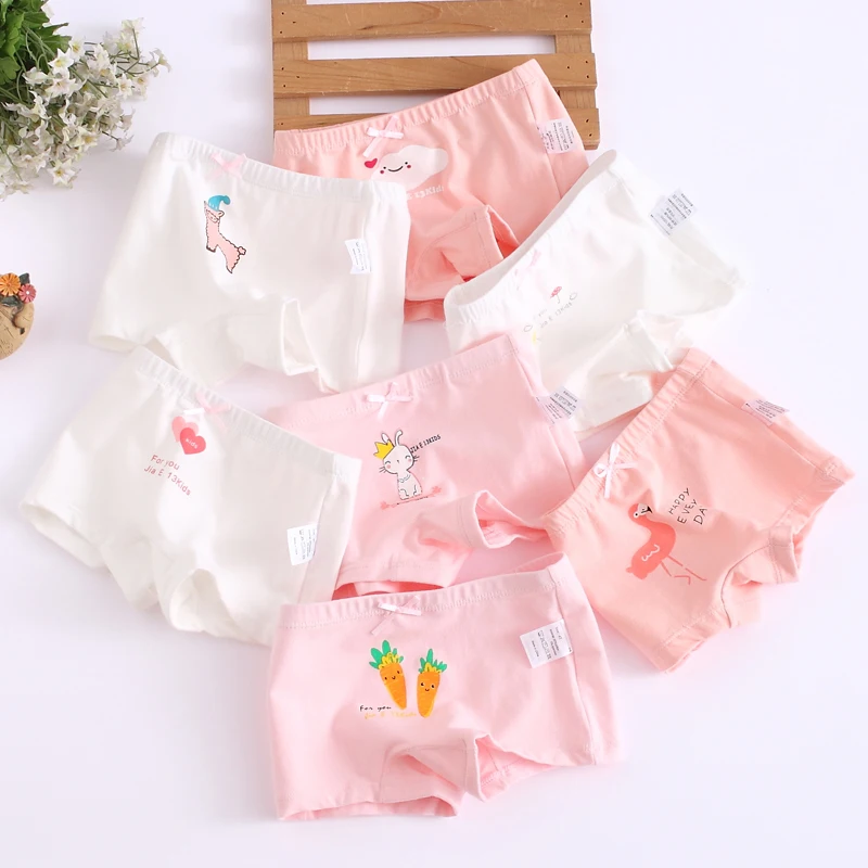 4PCS/LOT Kids Girls Cotton Panties Children Underwear Briefs 3-9Yrs CHU001-1