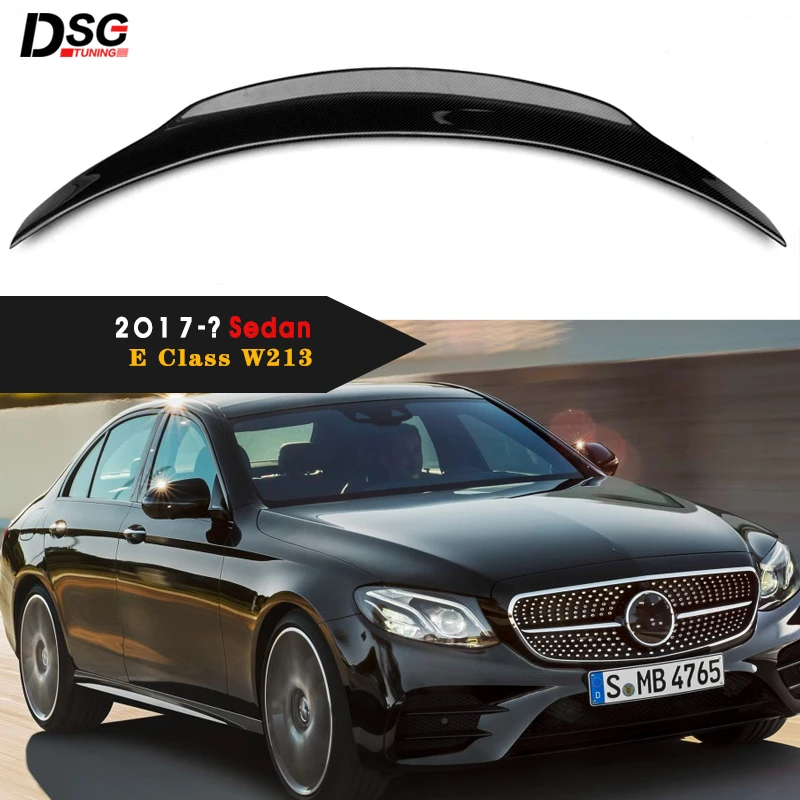 Спойлер для Mercedes E Class W213 4-дверный седан E200 E220 E250 E300 задний спойлер из углеродного