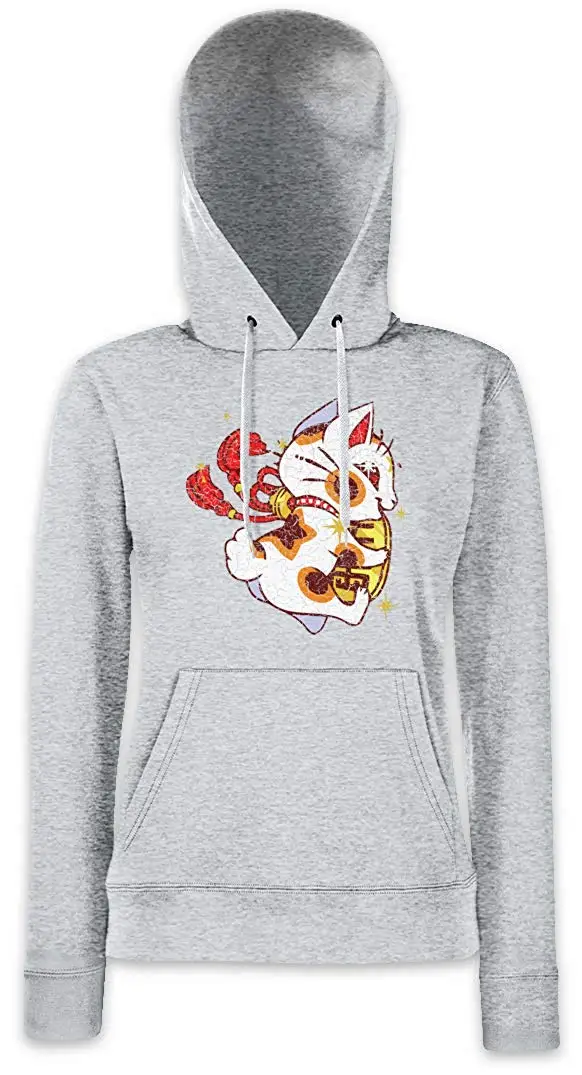Женская толстовка с капюшоном Maneki Neko пуловер для мужчин и женщин|Мужские