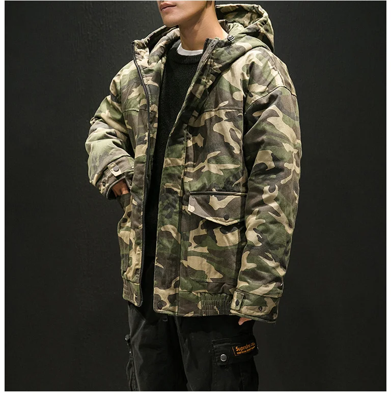 Парка мужские зимние куртки хлопковые Chaquetas Hombre камуфляжное пальто мужские s повседневные камуфляжные мужские куртки и пальто оптом