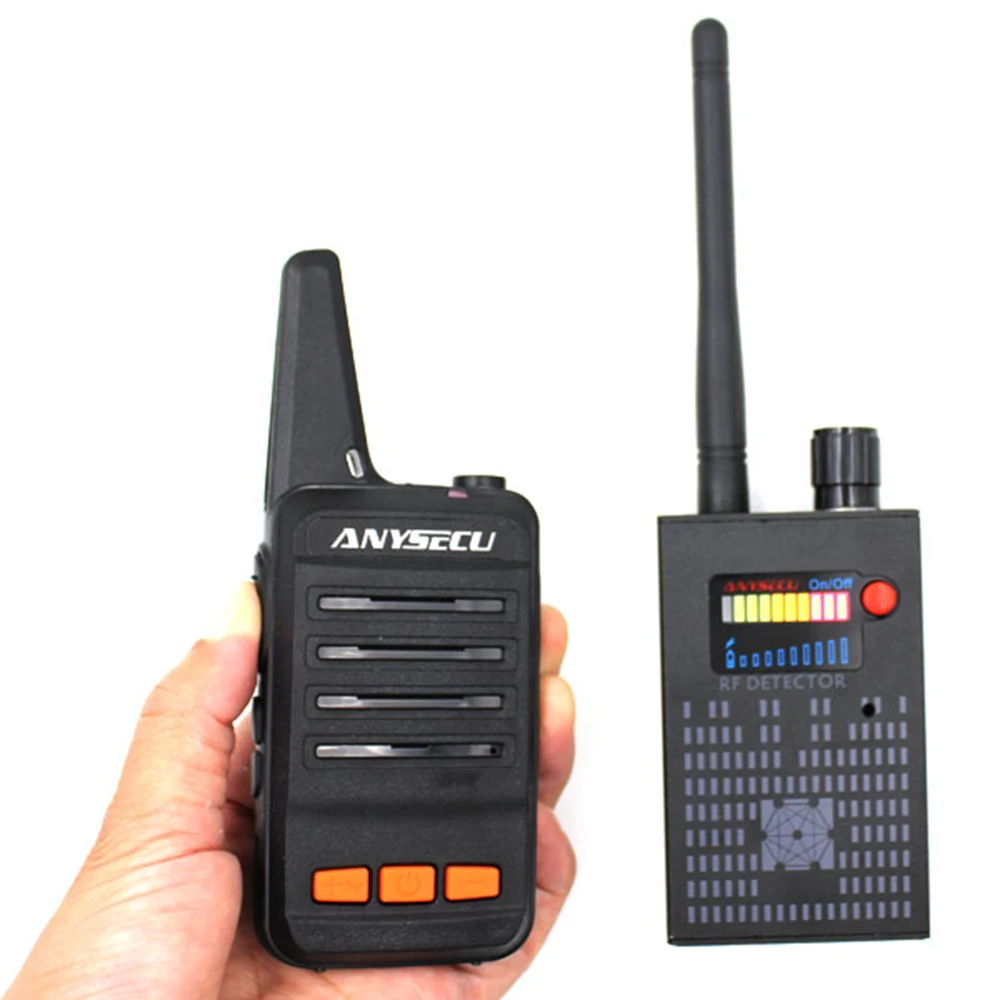 Professional 1-8000MHz Wireless Signal Full-Range RF Detector Anysecu for Walkie Talkie WiFi GSM Bug and Camera Search