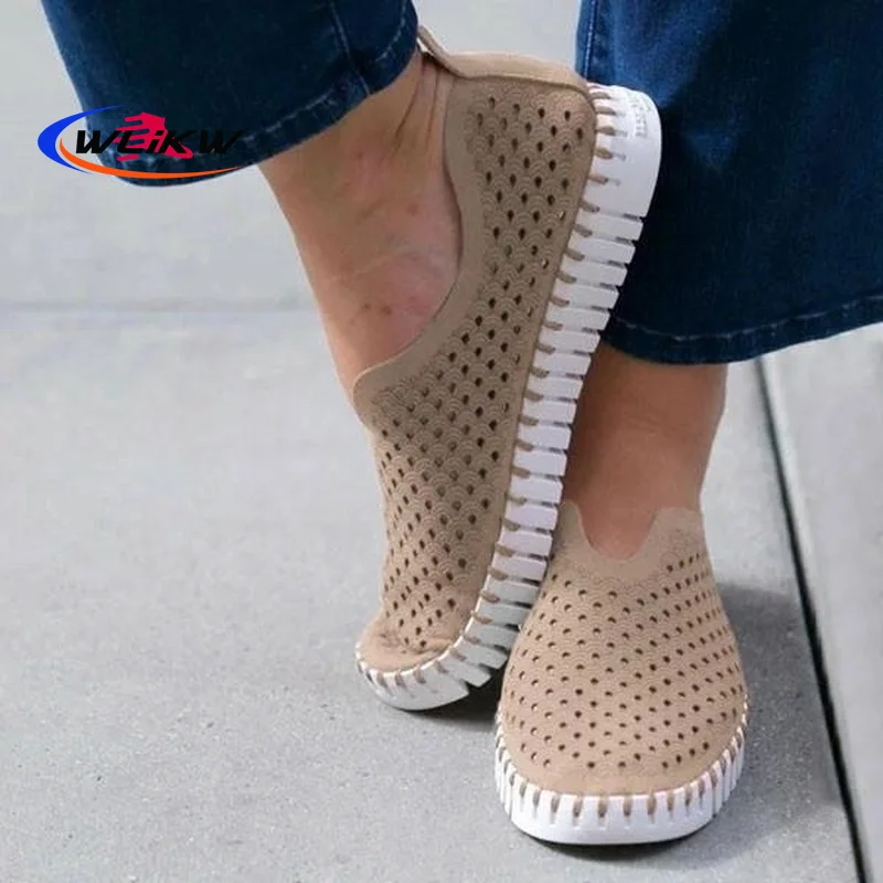 

Женские кроссовки без шнуровки, на плоской вулканизированной подошве