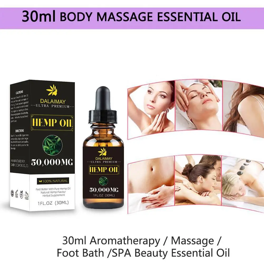 

30Ml Essential Oils Herbal Seed Oil Relieve Relief Oil massage Stress Anxiety Skin Care Care Anti Pain Body H4S6