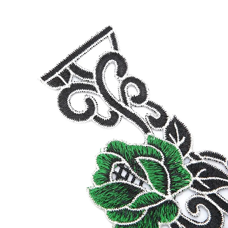 1 шт. зеленый цветочный кружевной воротник тканевый отделка DIY вышивка декольте