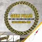 6 мм 5-50 м профессиональная Стекловолоконная электрическая кабельная лента трубопровод канальный кабель нажимной Съемник инструменты колесо толчок для монтажа проводки