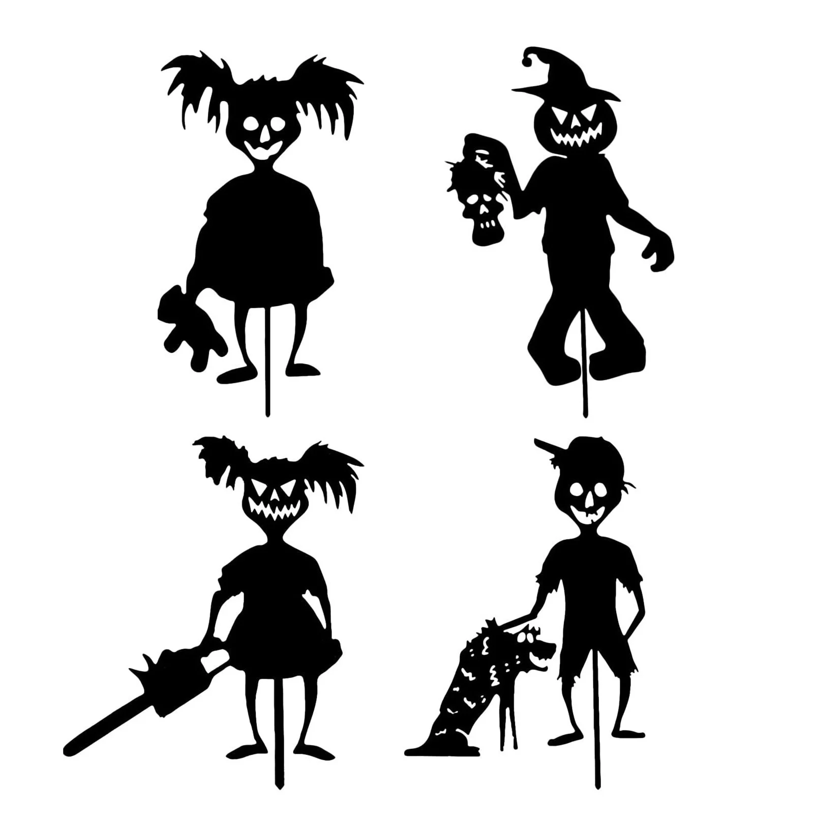 

Маленький Дьявол, садовый ворс, силуэт, украшения на Хэллоуин, садовое украшение на Хэллоуин, лужайка вечерние праздничное украшение, Встав...