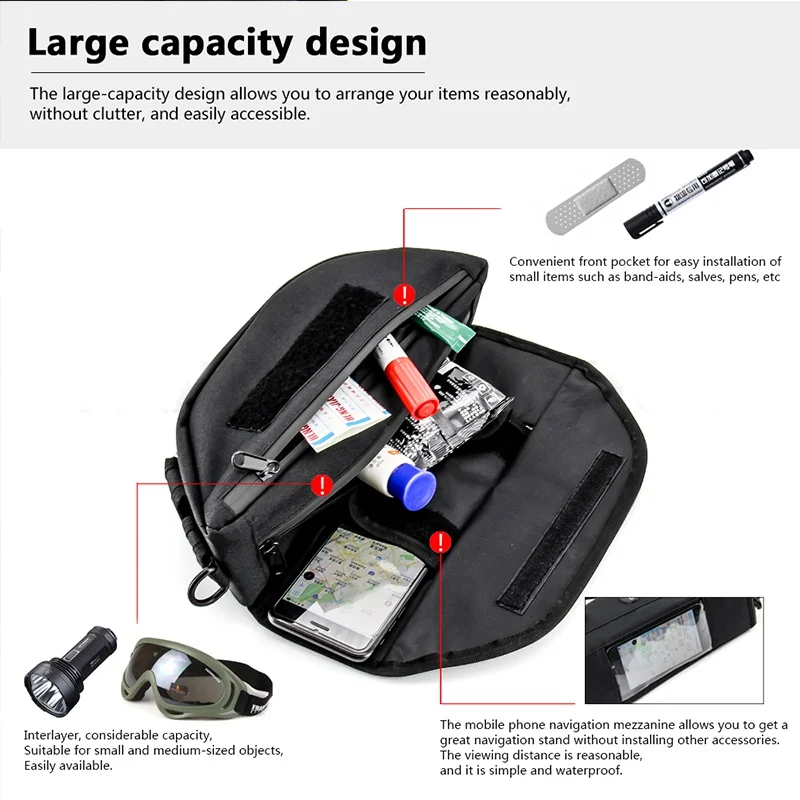 

For Modern waterproof motorcycle handlebar travel bag for BMW F750GS F850GS R1200GS ADV F700GS 800GS R1250GS S1000XR storage bag