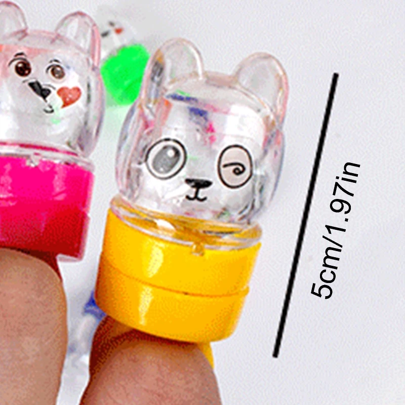 

100 Pcs LED Finger Lights Christmas Wedding Celebration Festival Party Favor Flashing Light up Atmosphere Lamps Toys