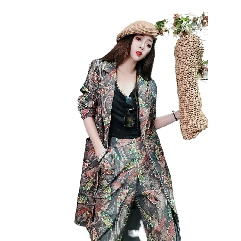 

Fashion women's suit 2021 early spring new suit age reduction small suit trousers two-piece suit