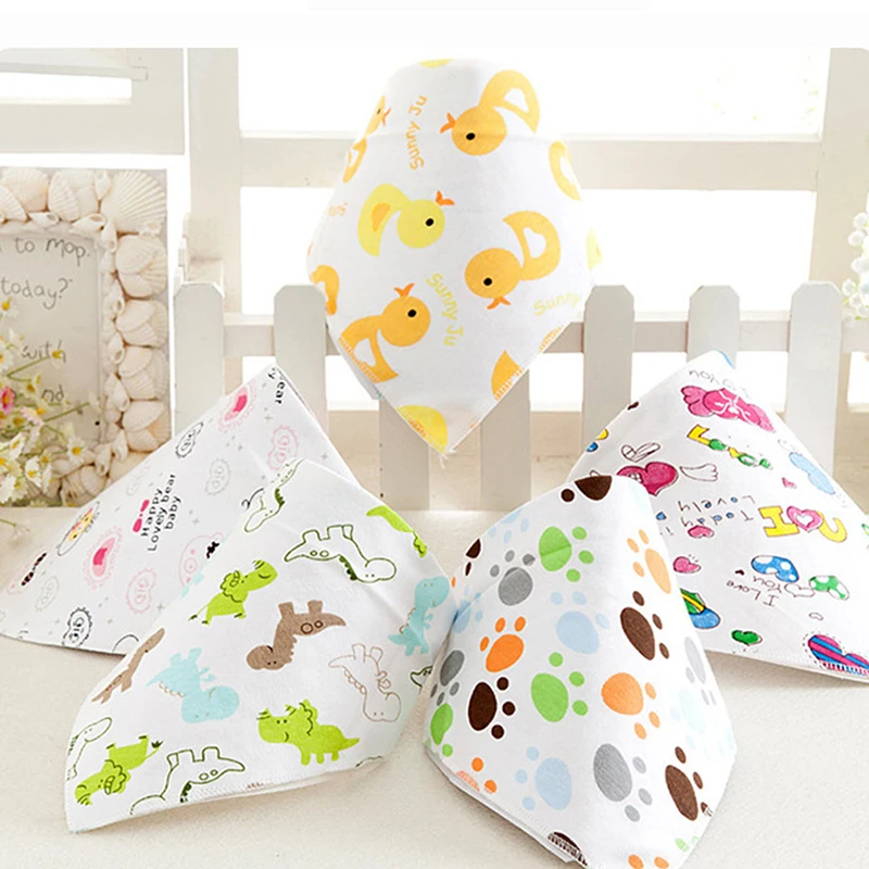 

Cotton Baby Bandana Bibs Print Baby Feeding Cloth Newborn Babador Smock Children Burp Cloth Cheap Baby Stuff