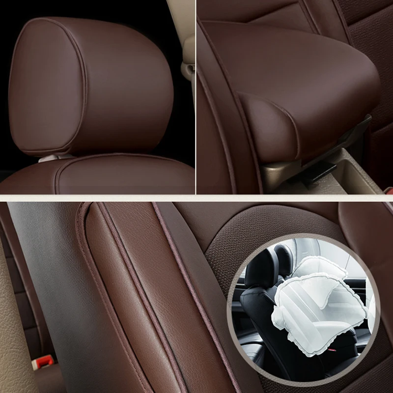 Автомобильные чехлы AUSFTORER из воловьей кожи для Land Rover Freelander 2 автомобильных