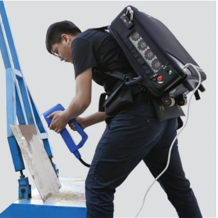 Высокая эффективность удаления ржавчины портативная лазерная машина для