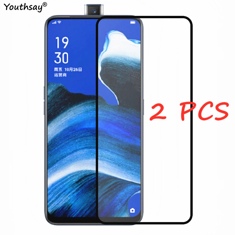 2 шт. для OPPO Reno2 Z стеклянная Защитная пленка экрана с полным клеем стекло |