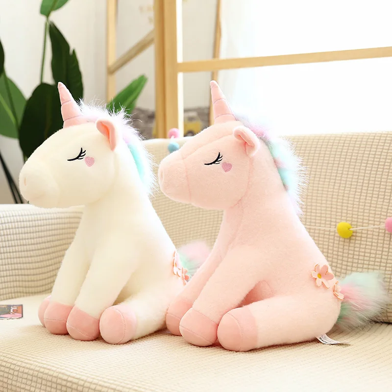 Детские подарки на день рождения kawaii единорог плюшевые игрушки 2 вида стилей