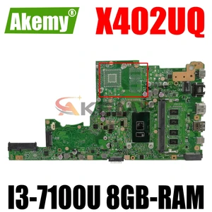 akemy x402uq laptop motherboard for asus vivobook 14 x405ua s4100u original mainboard 8gb ram i3 7100u gm free global shipping