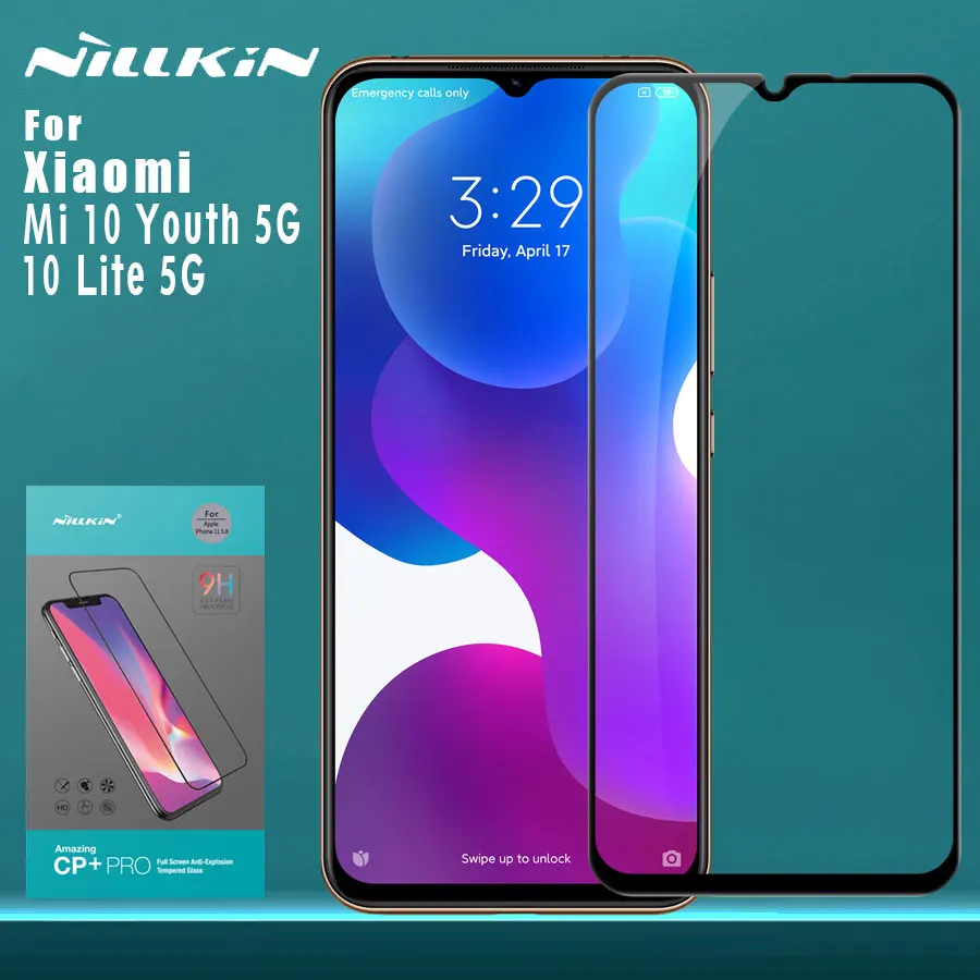 

for Xiaomi Mi 10 Youth 5G 10 Lite 5G Redmi 10X 5G 10X Pro 5G Tempered Glass Screen Protector Nillkin CP+PRO Full Cover Glass