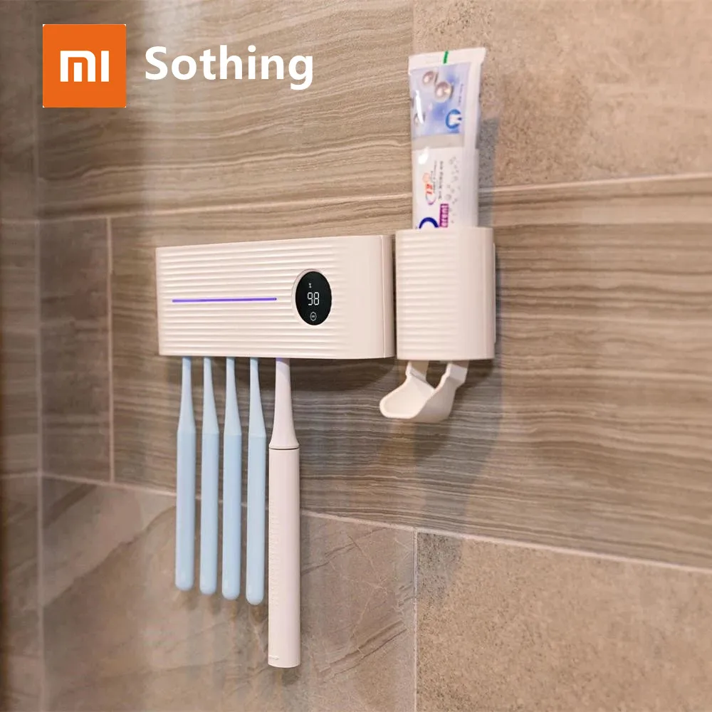 Держатель для зубной щетки Xiaomi автоматический стерилизатор бактериальных