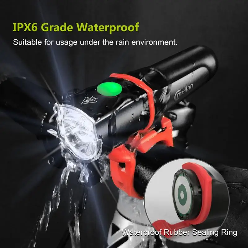 

MEILAN Bicycle Light Headlight Placed On The Flashlight Meter Bracket Bicycle Sensor Wireless Bluetooth Sports Heart Rate Belts