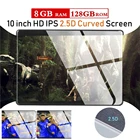 Быстрая доставка 2022 обновленный лучший планшет 10,1 дюймов 8G + 128 ГБ десятиядерный двухъядерный планшетный ПК с Wi-Fi Android 9,0 с двумя SIM-картами