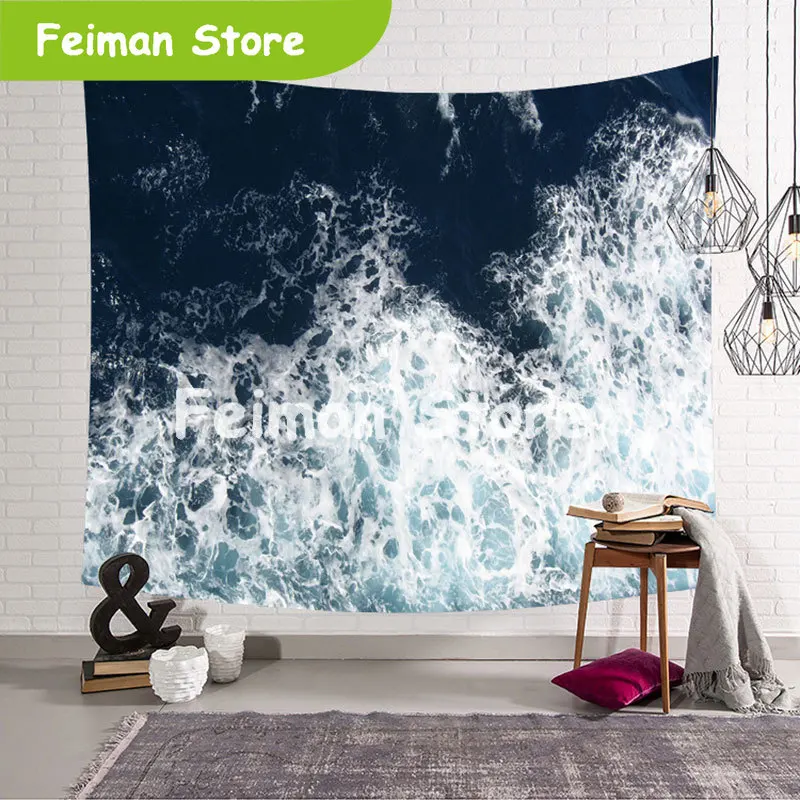 Индийский Печатный МАНДАЛА ГОБЕЛЕН Настенный декор богемное море печатных