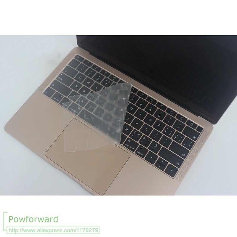 Clear Silicone Laptop Korean Keyboard Cover Skin for MacBook Newest Air 13" Release A1932 with Retina Display - Цвет: Clear