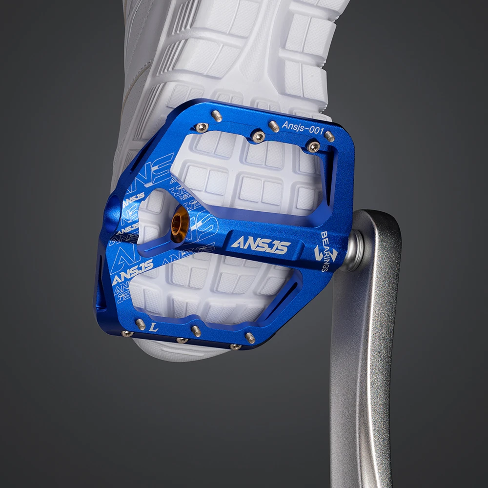 

9/16" Pedals Non-Slip Alloy Flat Pedals 3 Bearings Mountain Bike Pedals Platform Bicycle Flat Alloy Pedals