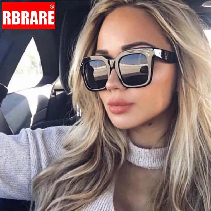 

Солнечные очки RBRARE в винтажном стиле UV400 для мужчин и женщин, роскошные квадратные брендовые дизайнерские классические уличные аксессуары, ...
