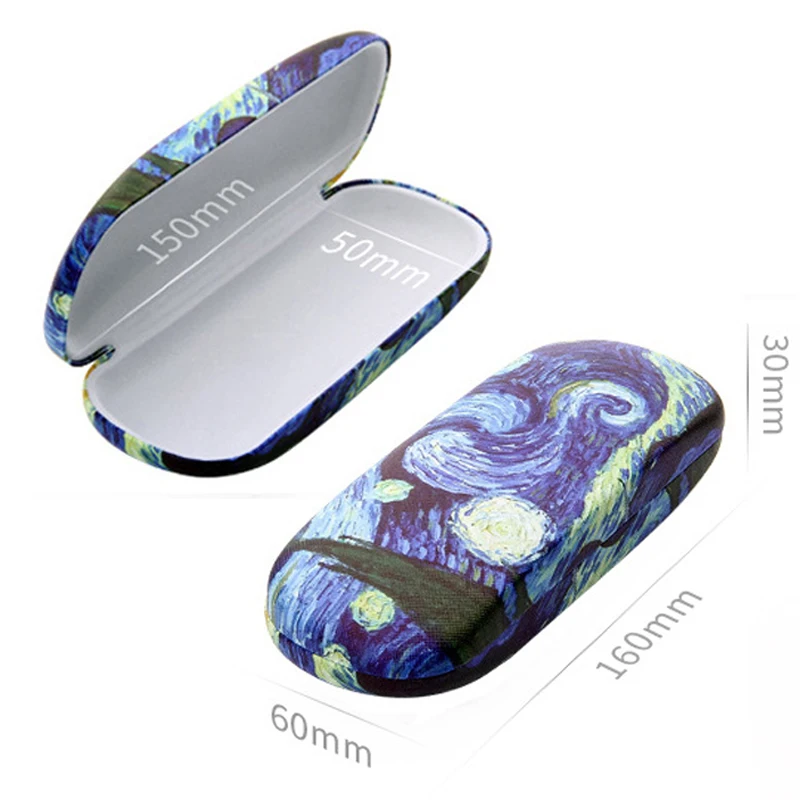 Портативный Чехол для очков из искусственной кожи чехол с принтом футляр