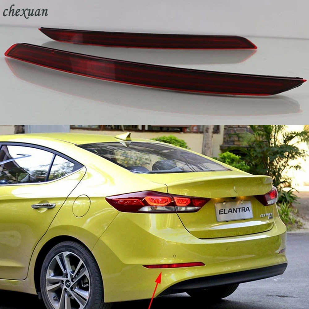 1 комплект для Hyundai Elantra 2016 2017 2018 2019 Автомобильный светодиодный задний фонарь