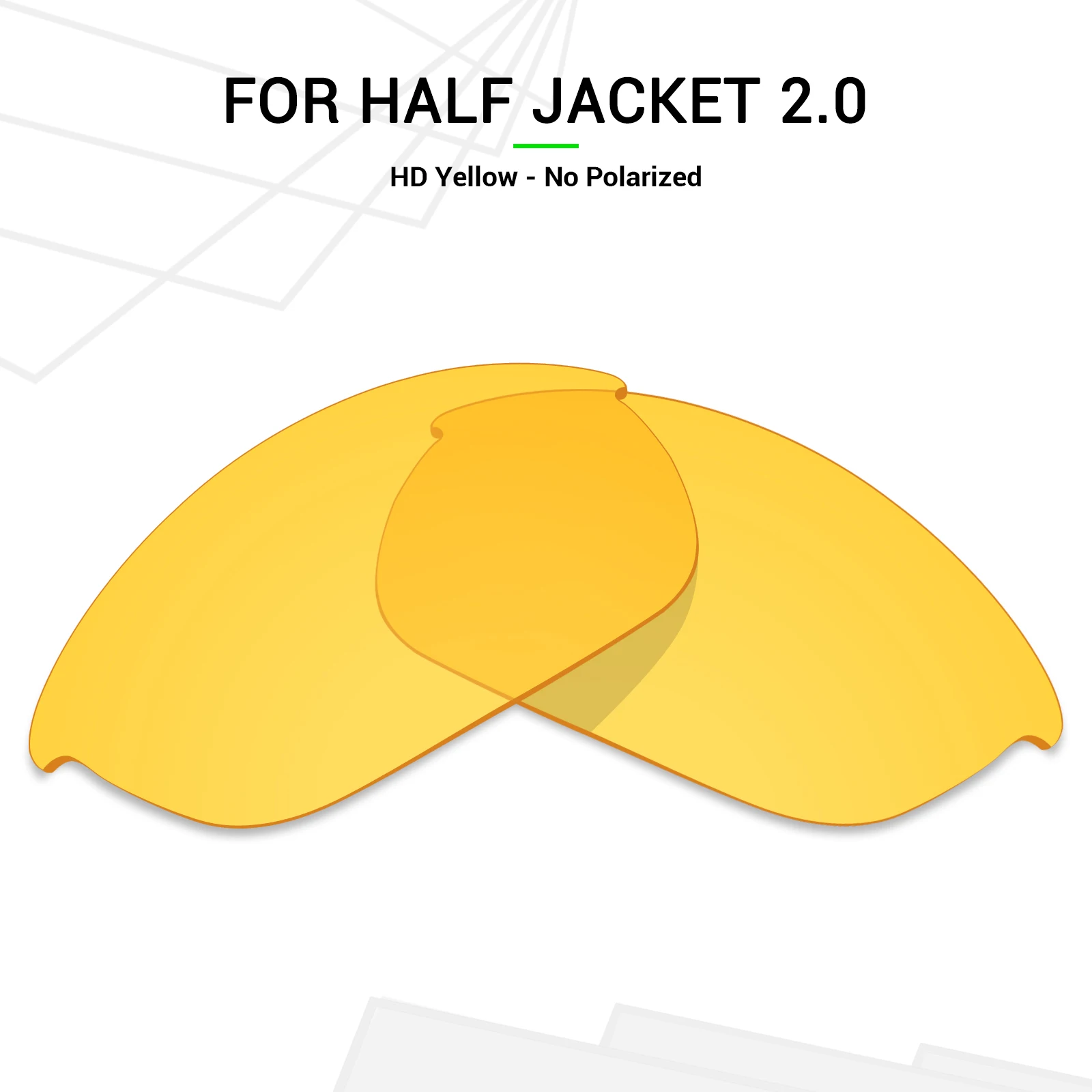 

Сменные линзы SNARK для солнцезащитных очков Oakley Half Jacket 2,0 HD Yellow
