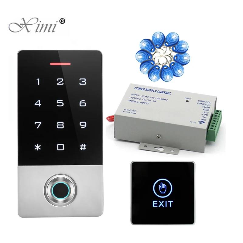 IP68 водонепроницаемая система контроля доступа по отпечаткам пальцев RFID