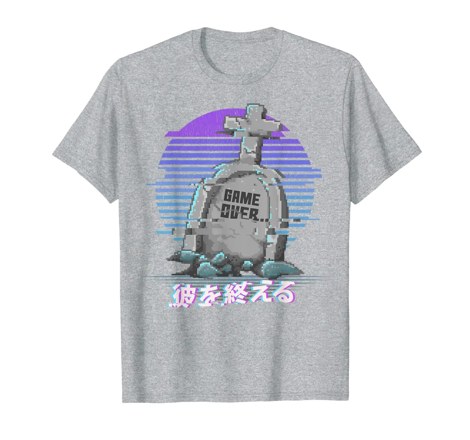 

Рубашка Game Over Sad Vaporwave-Retro 1980s 1990s Otaku