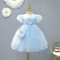 girls dress kids clothes princess costume elsa cosplay frozen snow queen summer 4 13 years party dresses for childrens clothing