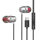 Оснащенный проводом из ТПЭ, с хорошей прочностью на разрыв, Type-C USB-C, наушники-вкладыши, гарнитура, наушники, наушники с проводным микрофоном