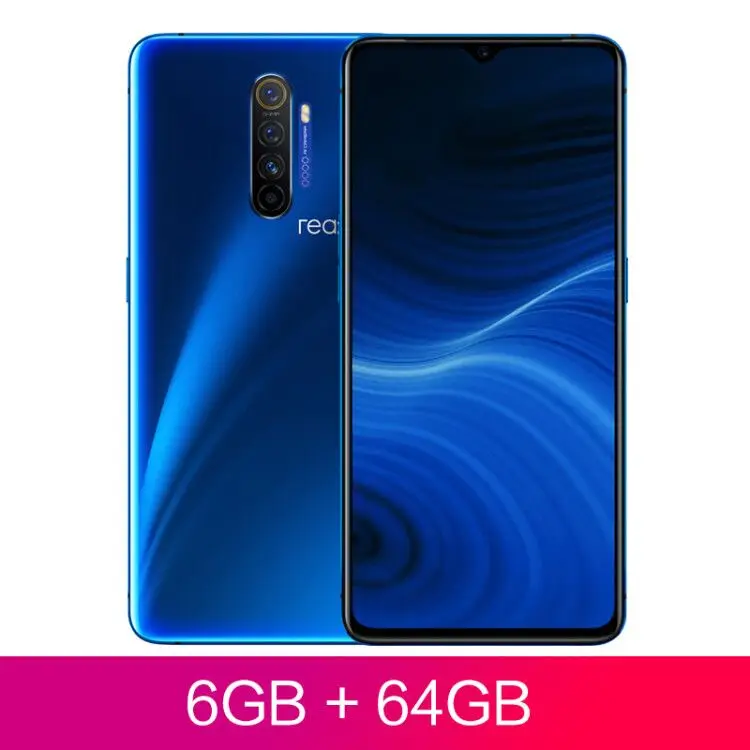Realme X2 Pro X 2 6 Гб 64 Гб Snapdragon 855 Plus флагманский мобильный телефон 6,5 дюймов 64MP Quad камера OPPO мобильный телефон NFC 50 Вт Зарядное устройство - Цвет: Blue